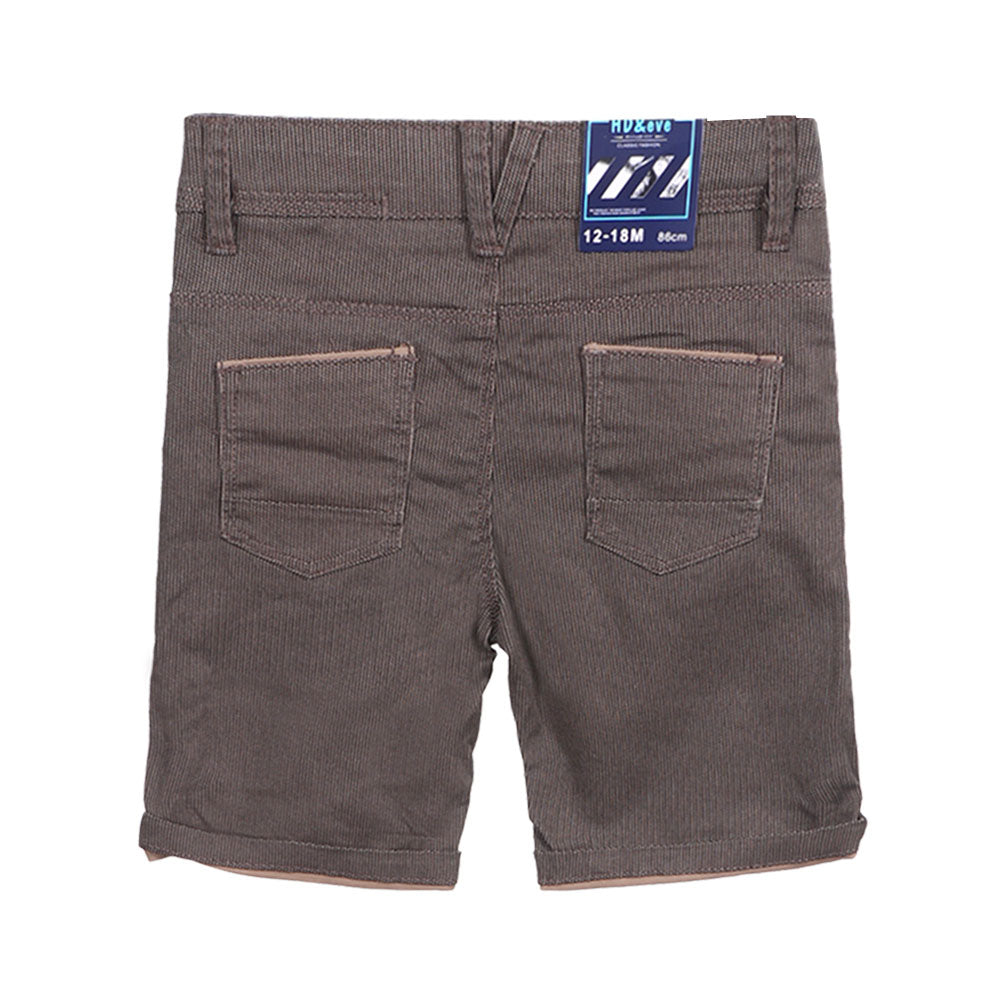 BOY SHORT KHAKI PATTERNED