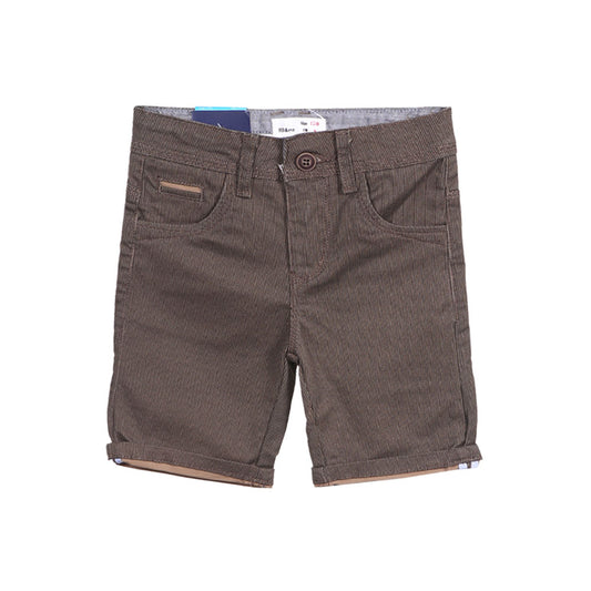 BOY SHORT KHAKI PATTERNED