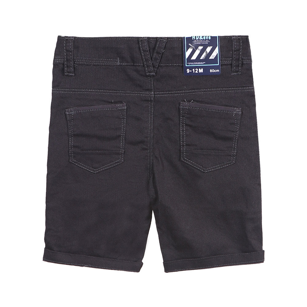 BOY SHORT BLACK PATTERNED