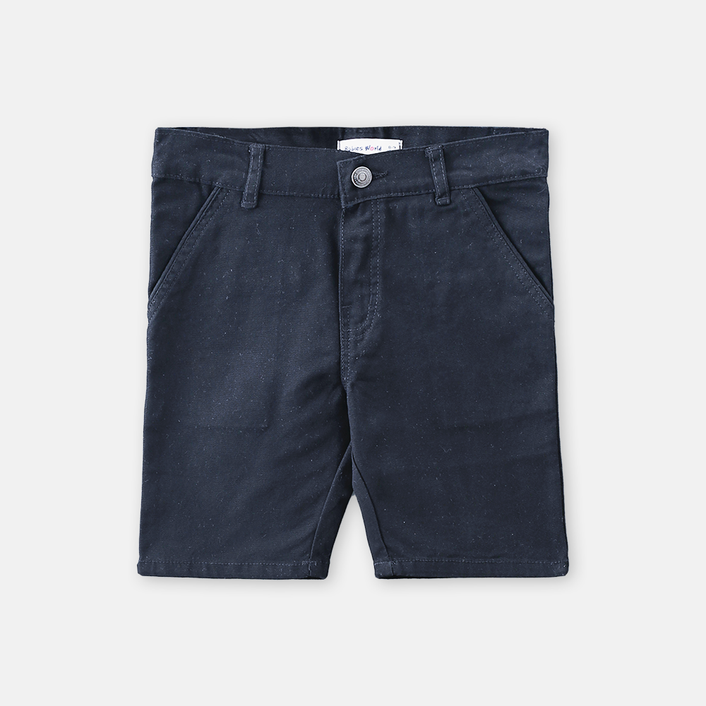 BOY SHORT BLUE COTTON