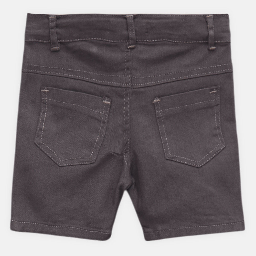 BOY SHORT GREY DENIM