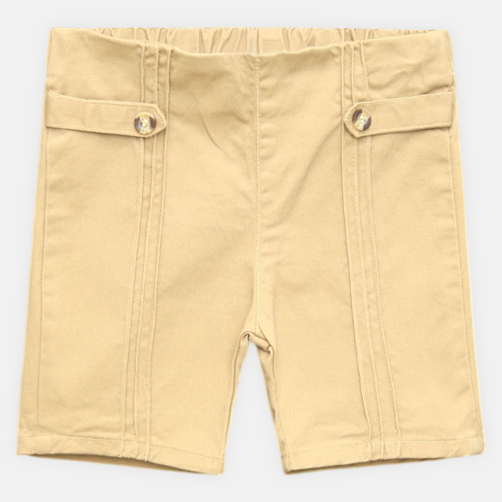 GIRL SHORT KHAKI DENIM