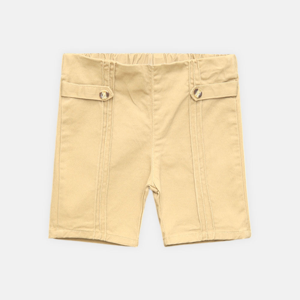 GIRL SHORT KHAKI DENIM