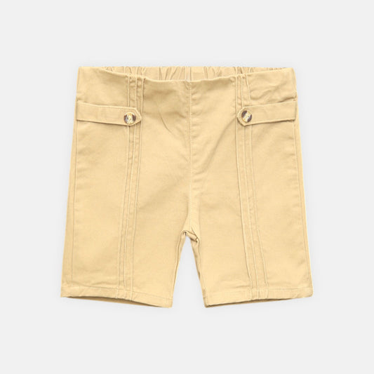 GIRL SHORT KHAKI DENIM