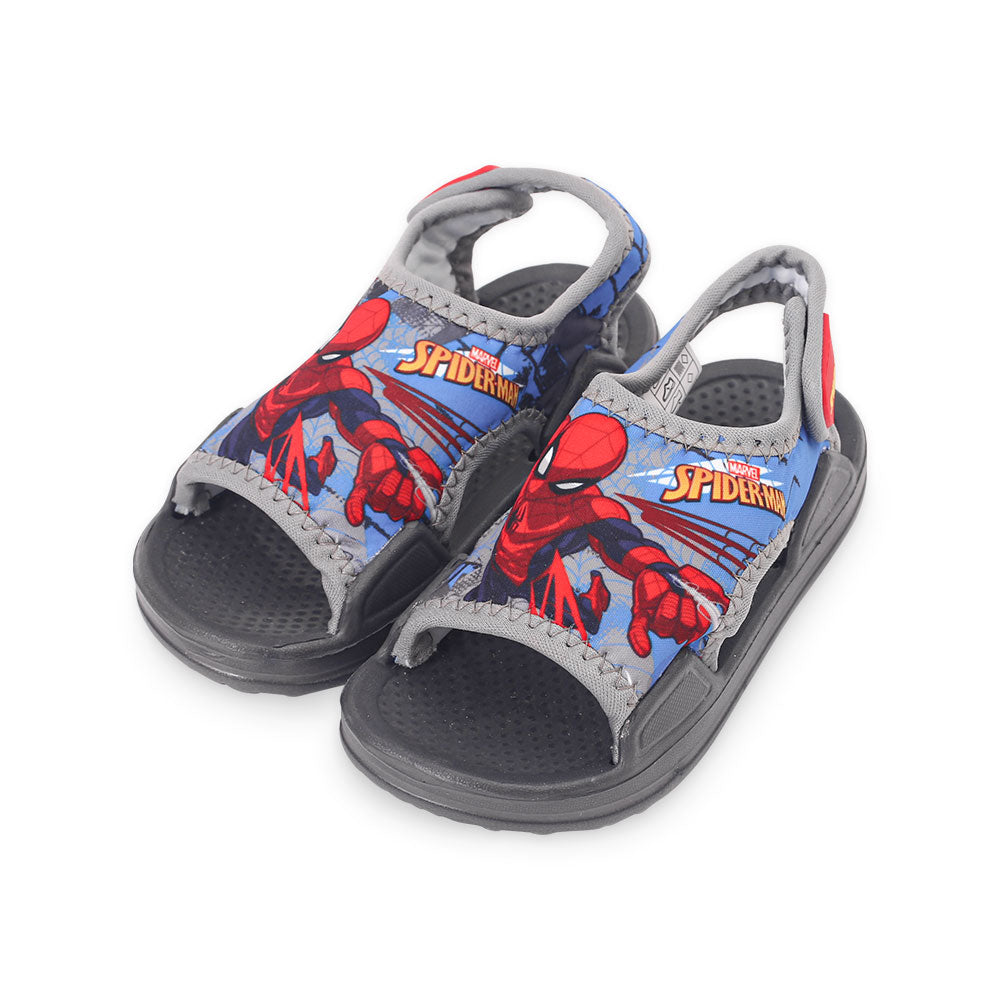 BOY RUBBER SANDAL GREY SPIDERMAN