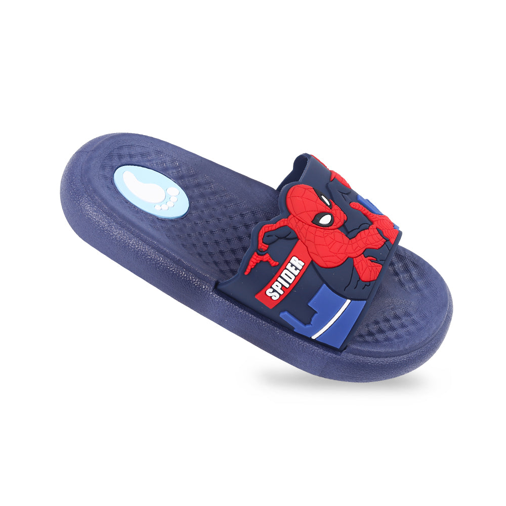 BOY SLIPPER NAVY SPIDER