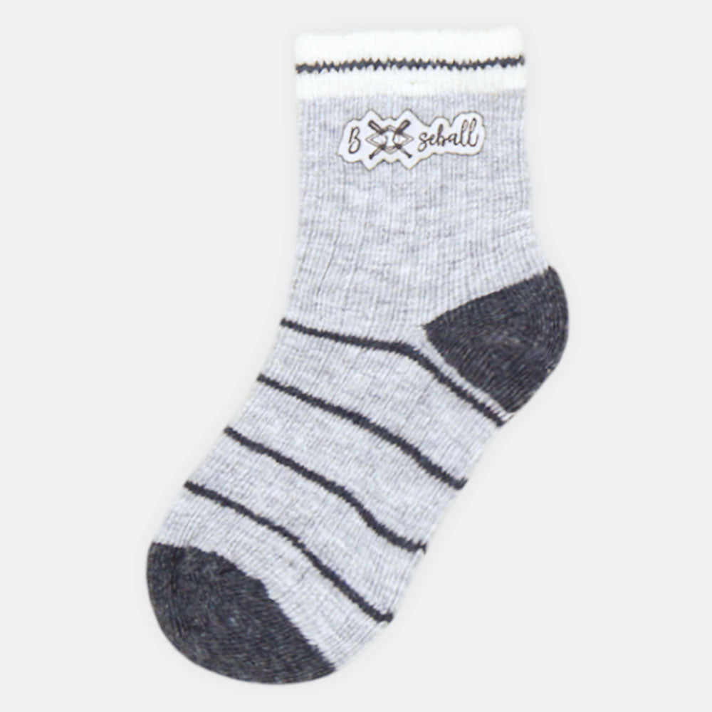 BOY SOCKS GREY SPORT