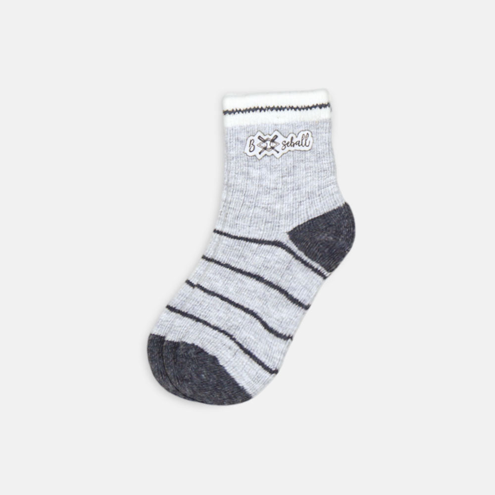 BOY SOCKS GREY SPORT