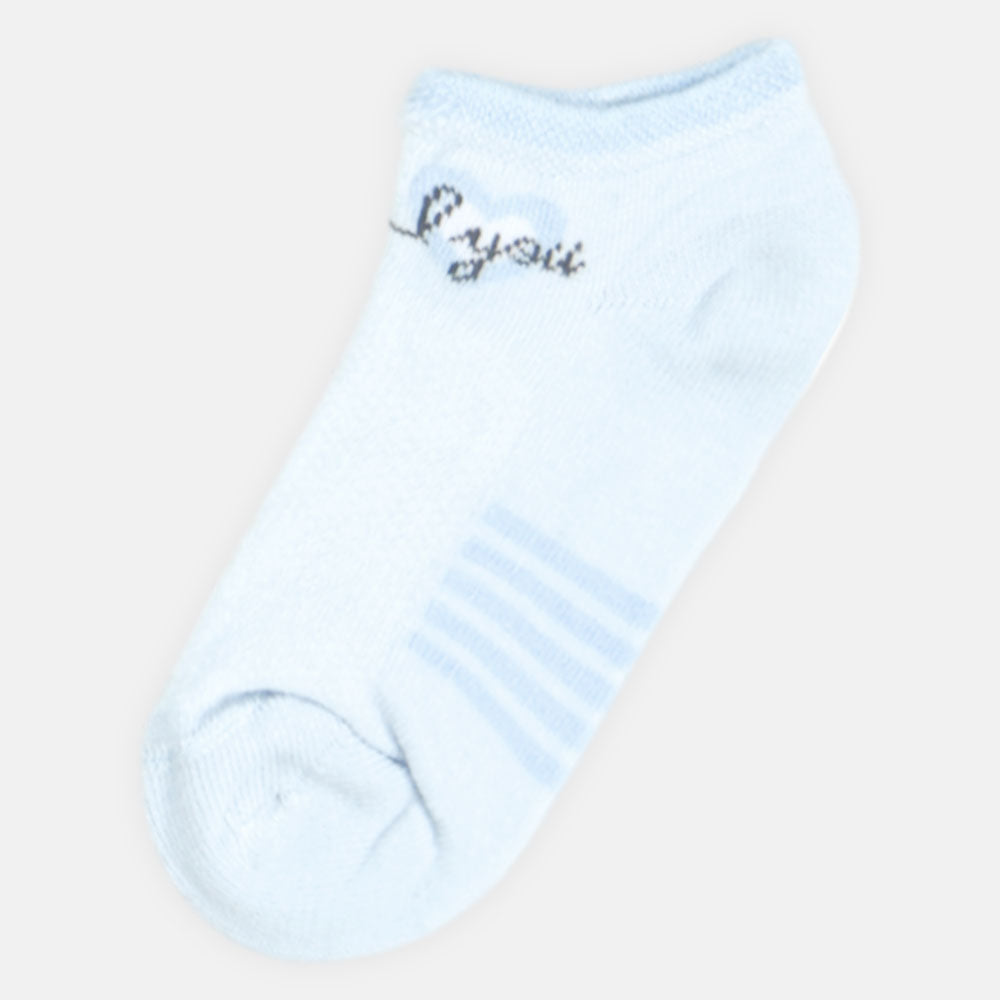 GIRL SOCKS LOVE YOU STRIPE ANKLE