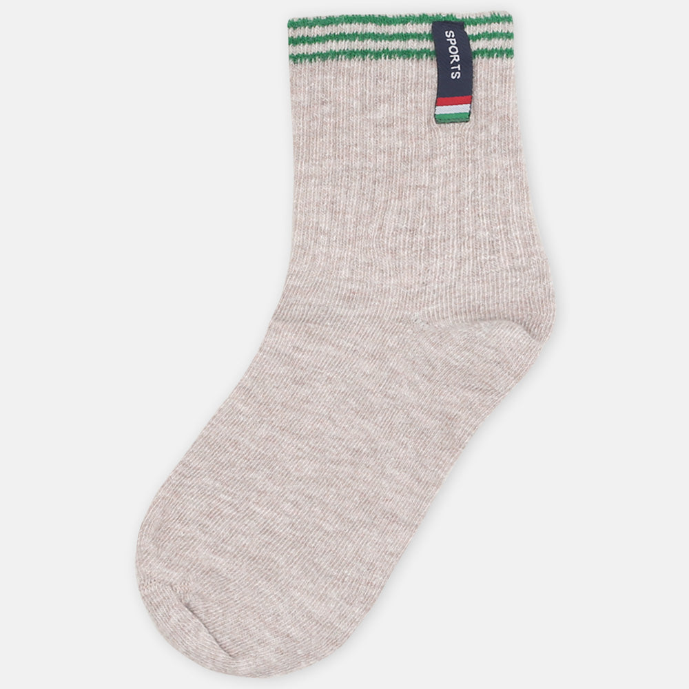 BOY SOCKS BROWN SPORT