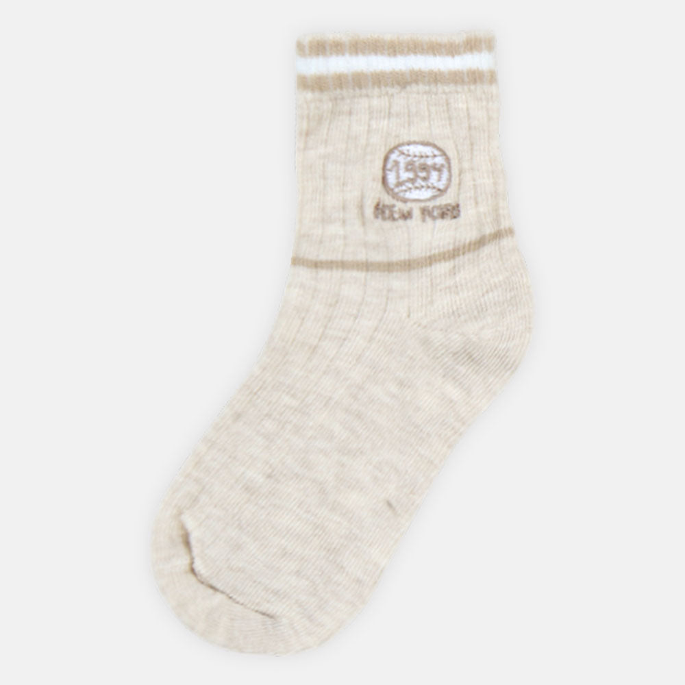 BOY SOCKS NEW YORK BEIGE
