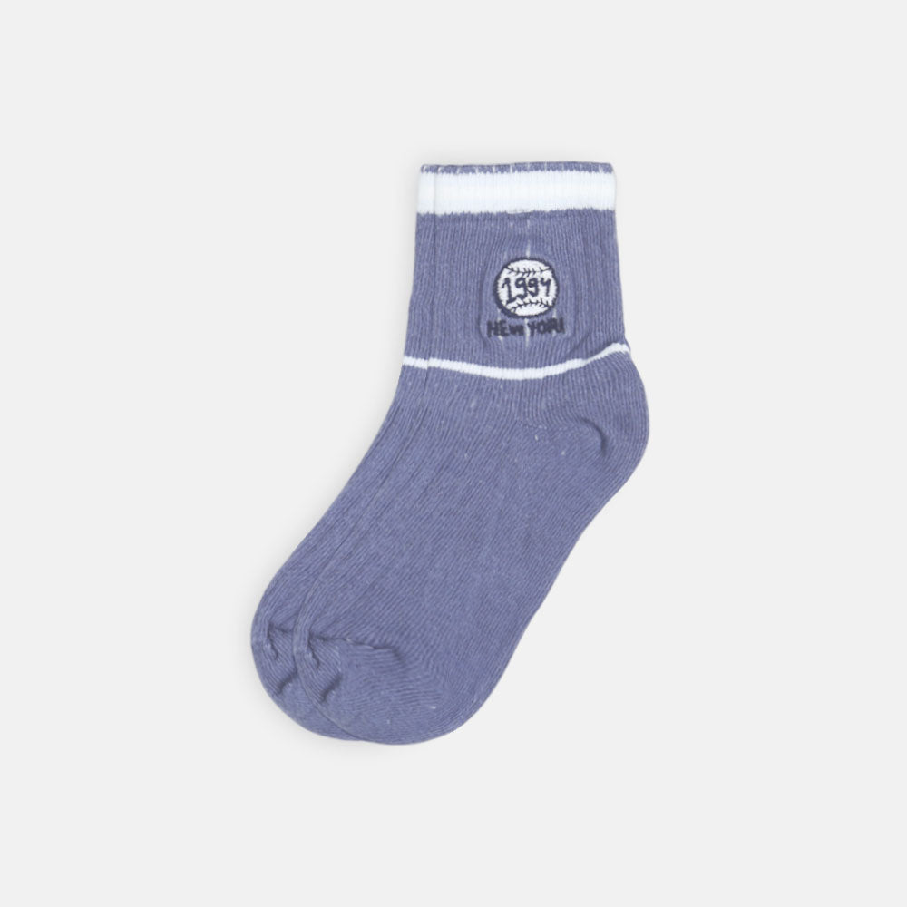 BOY SOCKS NEW YORK BLUE