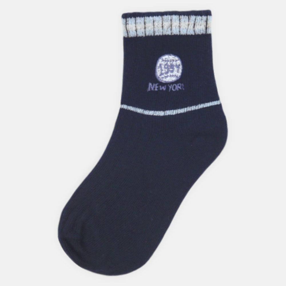 BOY SOCKS NAVY BLUE CLASSICS