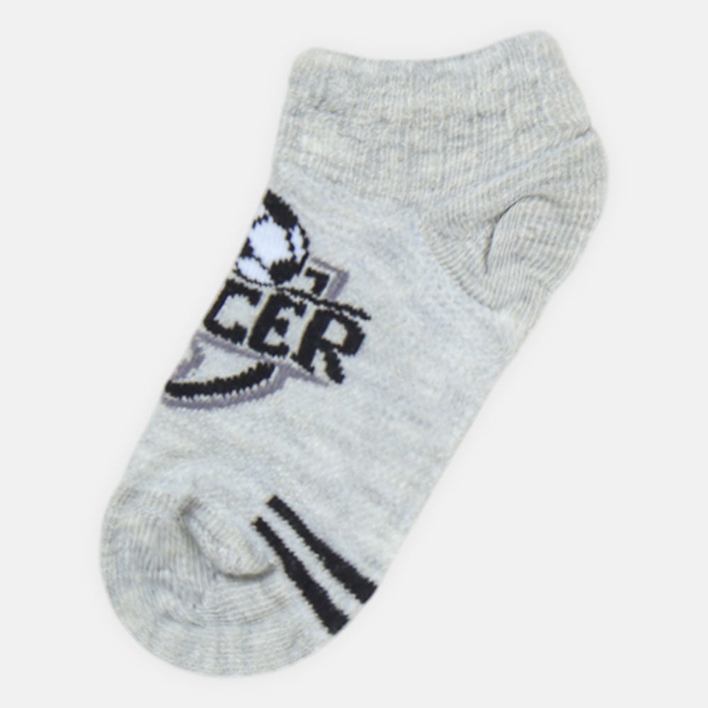 BOY SOCKS SOCCER GREY