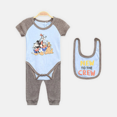 BOY SUIT MICKEY & FRIENDS ROMPER SET â€“ 3 PIECE