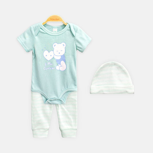 BOY SUIT CUDDLE BEAR 3 PIECE SET