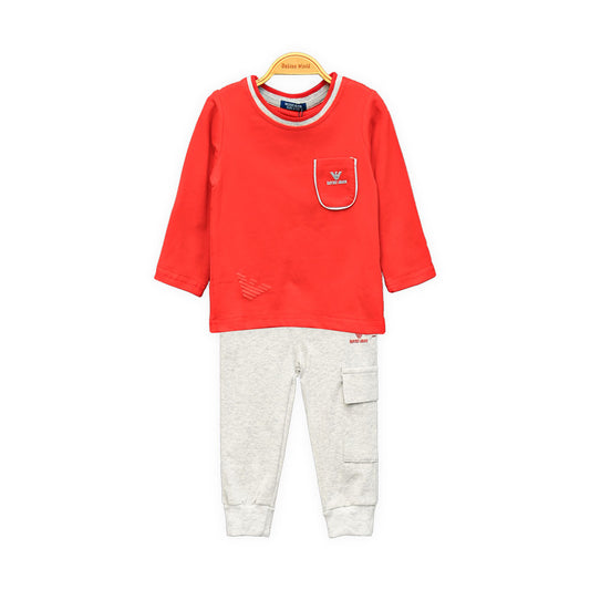 BOY SUIT RED