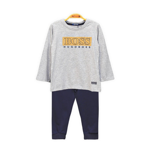 BOY SUIT GREY BOSS