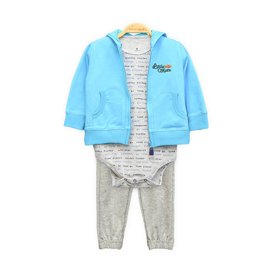 BOY SUIT BLUE AND GREY