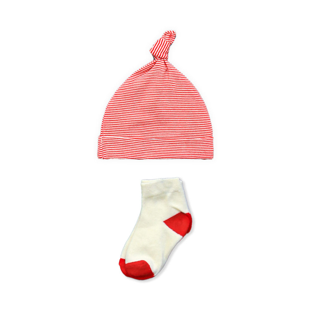 BOY SUIT WHITE/RED