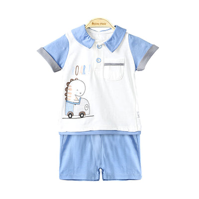 BOY SUIT BLUE DINO ROAR