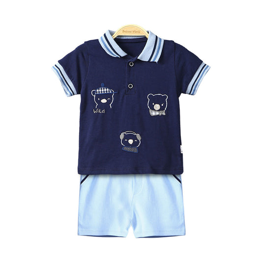 BOY SUIT NAVY TEDDY