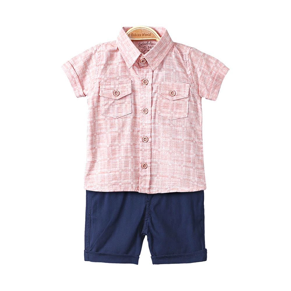 BOY SUIT SALMON PINK