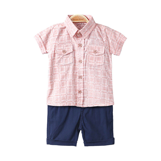 BOY SUIT SALMON PINK