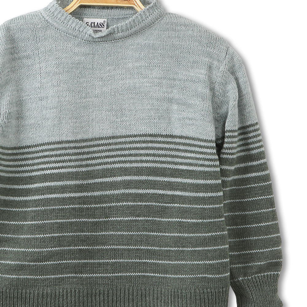 BOY SUIT MOSS GREEN STRIPES