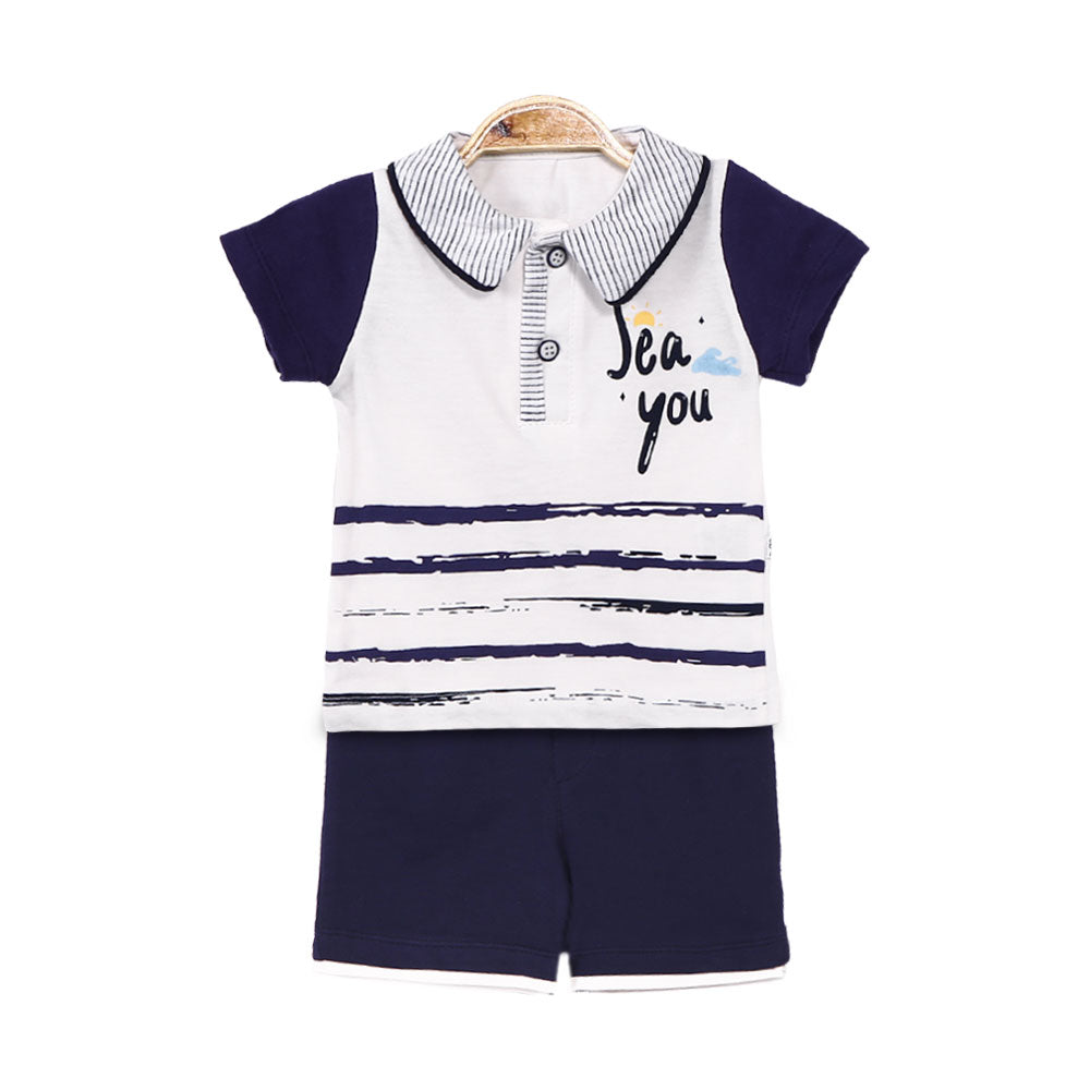 BOY SUIT NAVY SEA YOU