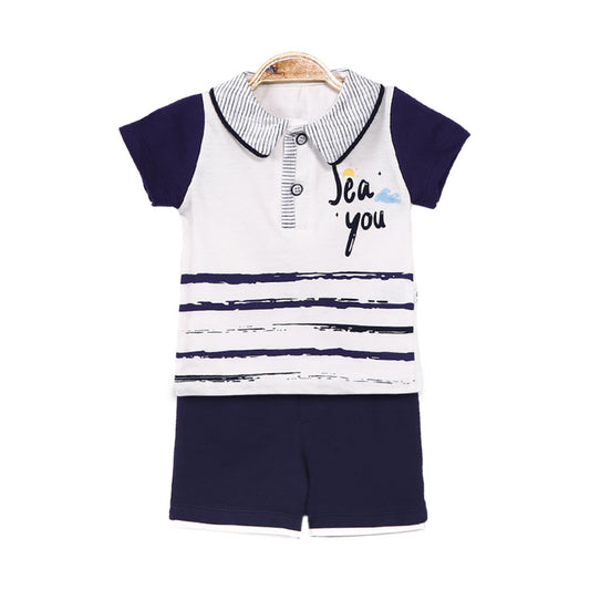 BOY SUIT NAVY SEA YOU