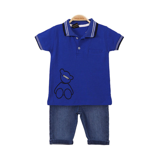 BOY SUIT BLUE TEDDY