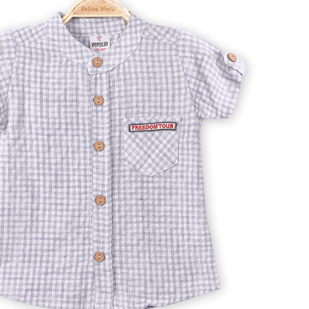 BOY SUIT BLUE CHECKERED FREEDOM