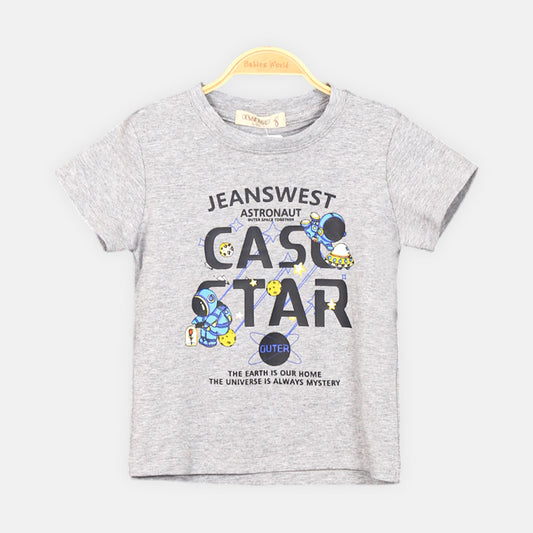 BOY T-SHIRT GRAY ASTRONAUT