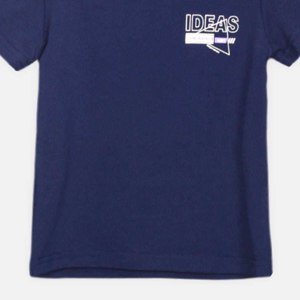 BOY T-SHIRT NAVY BLUE IDEAS