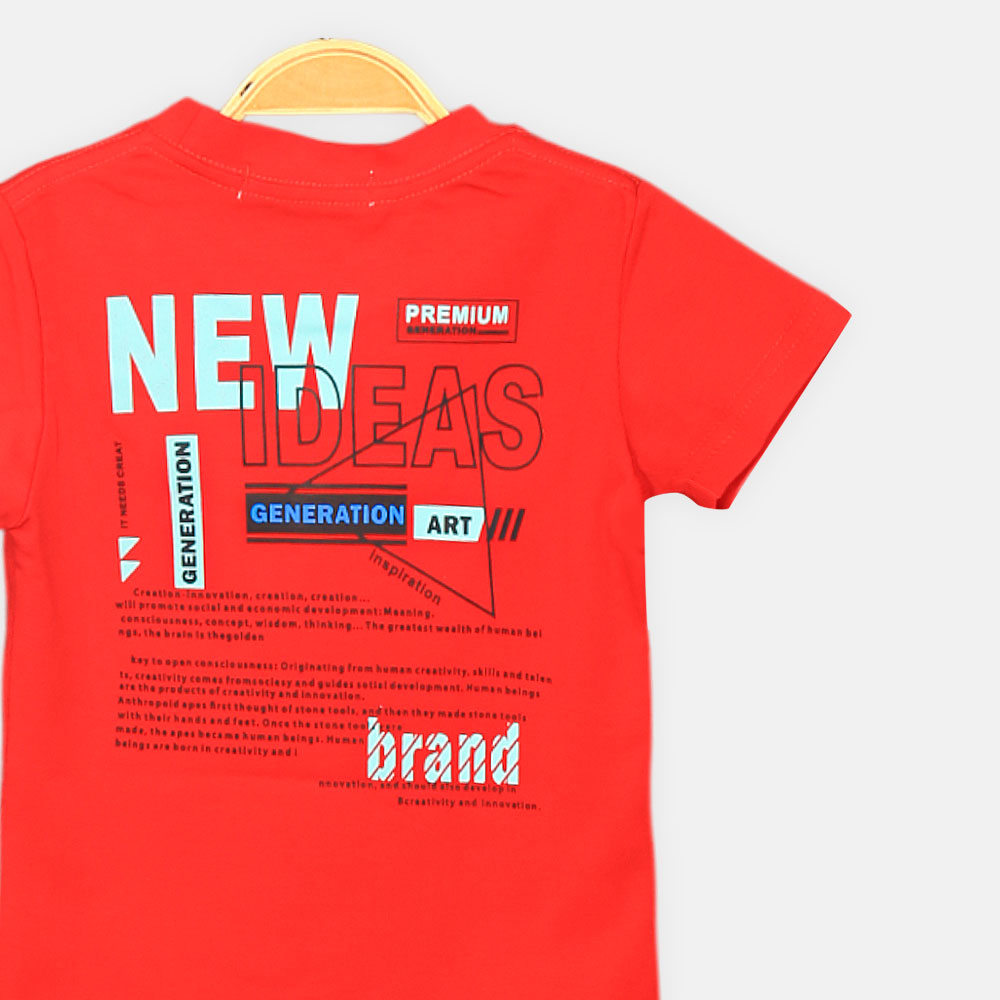 BOY T-SHIRT RED IDEAS