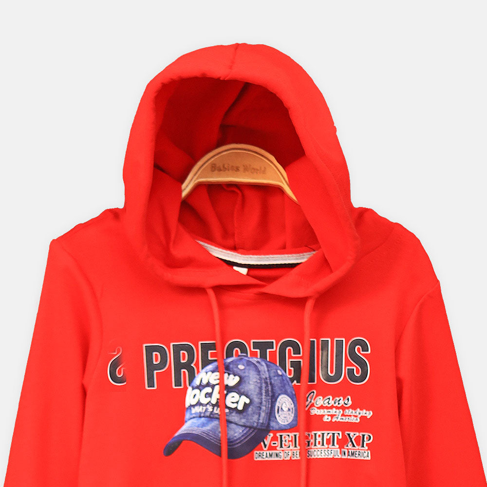 BOY T-SHIRT RED HAT PRINT
