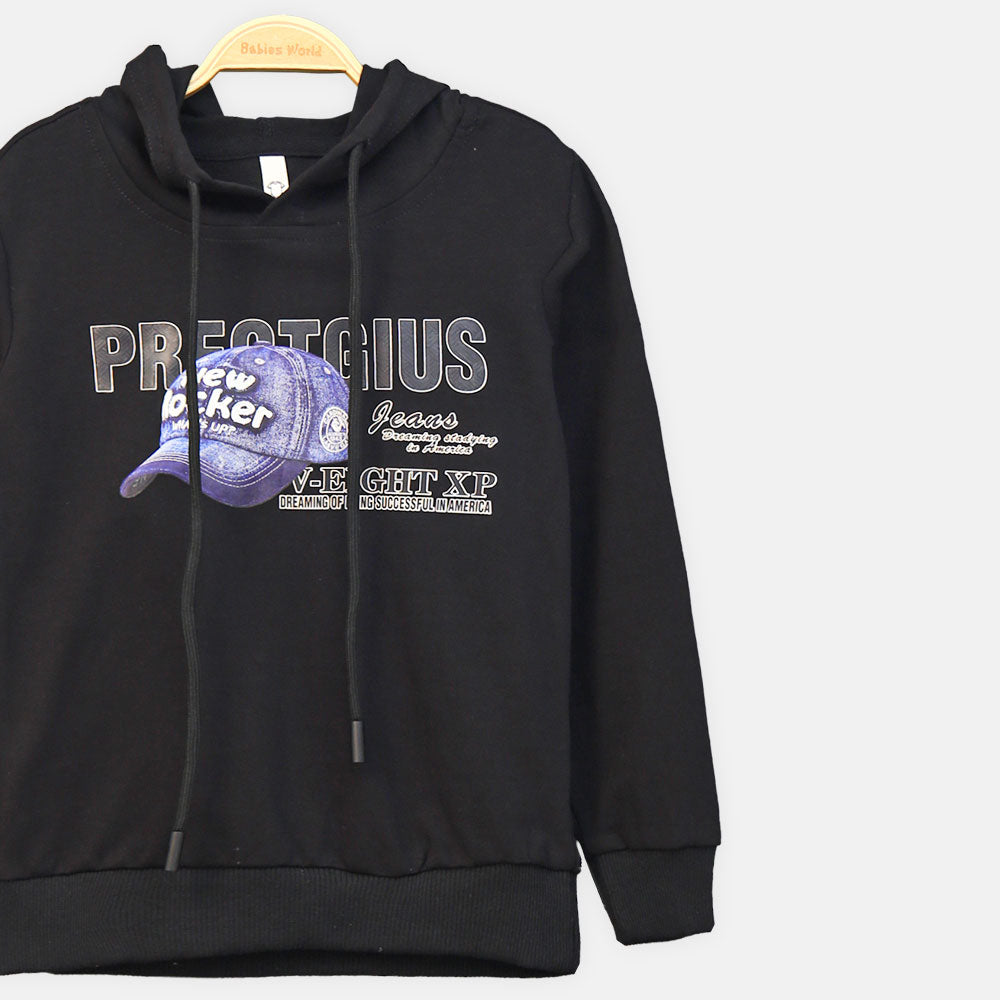 BOY T-SHIRT BLACK HAT PRINT