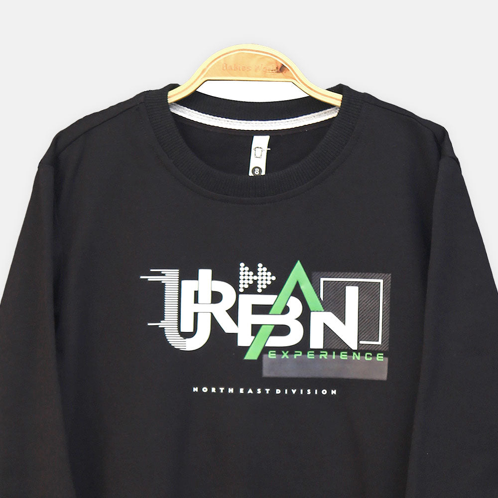 BOY T-SHIRT BLACK FULL-SLEEVE