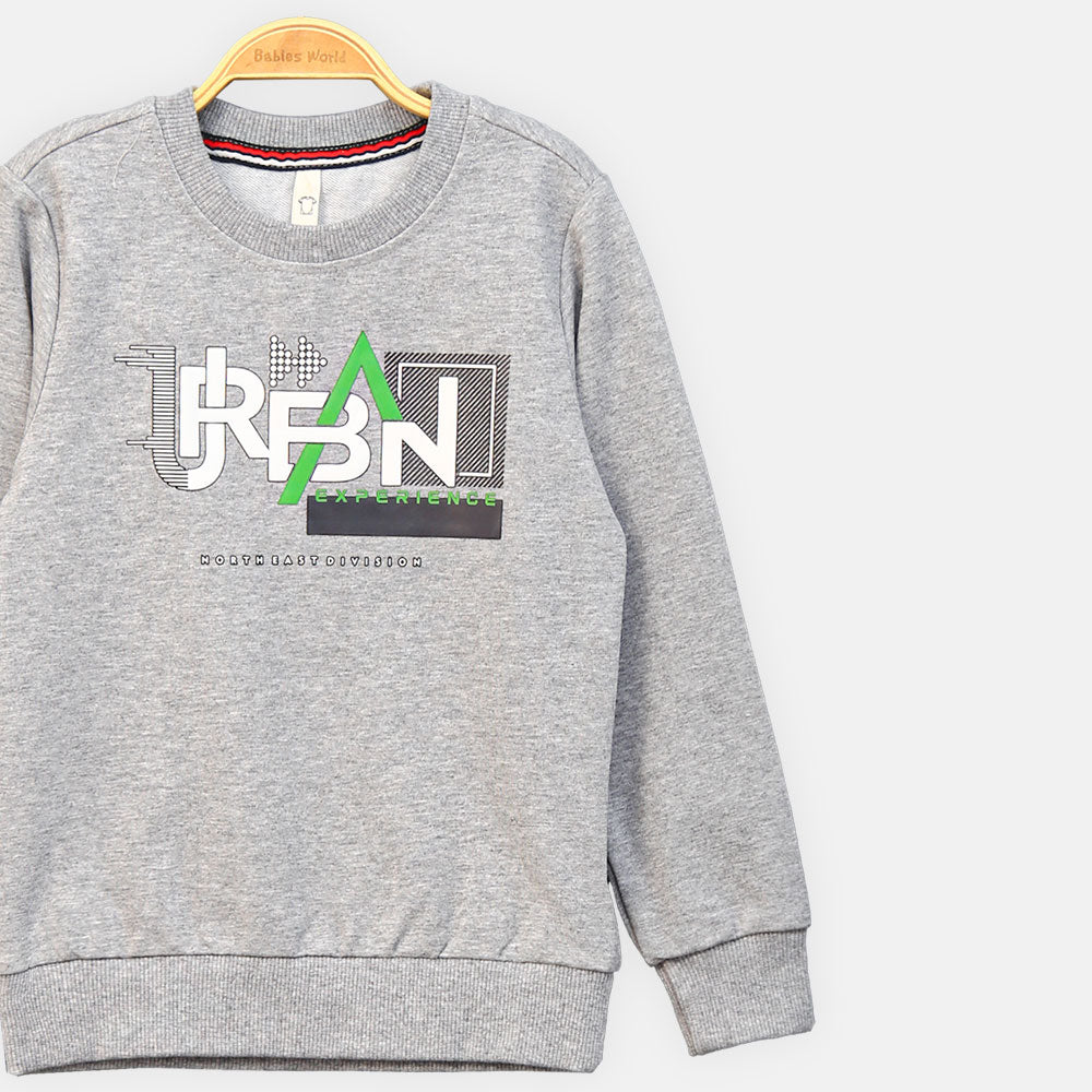 BOY T-SHIRT GREY FULL-SLEEVE