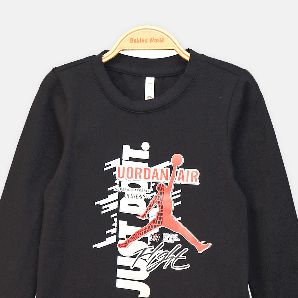 BOY T-SHIRT BLACK JUST DO IT