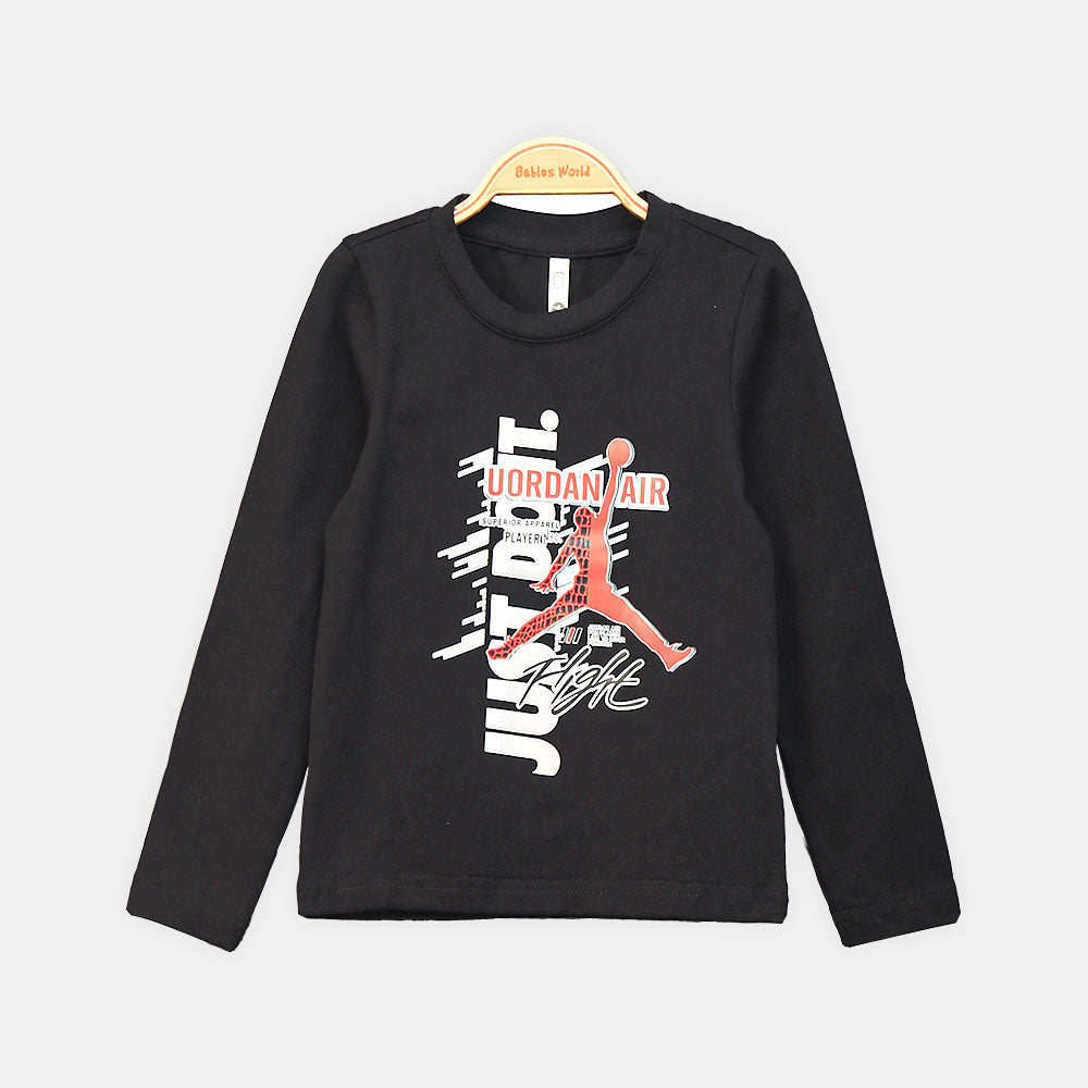 BOY T-SHIRT BLACK JUST DO IT