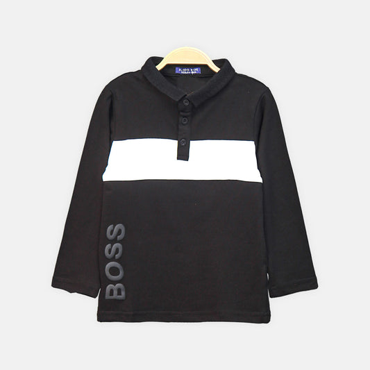 BOY T-SHIRT BLACK BOSS