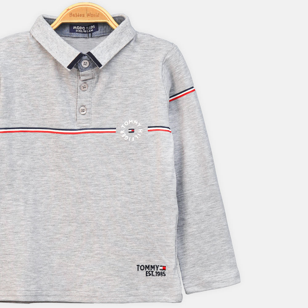 BOY T-SHIRT GREY TOMMY HILFIGER