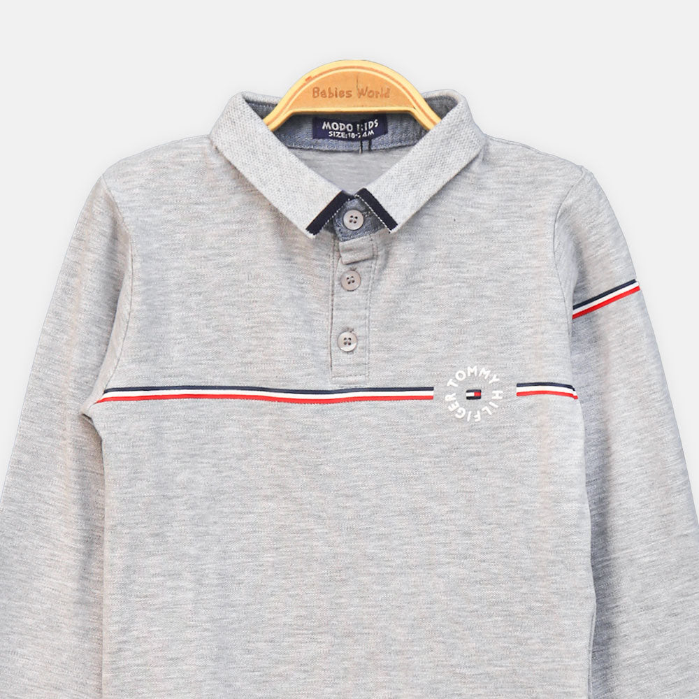 BOY T-SHIRT GREY TOMMY HILFIGER