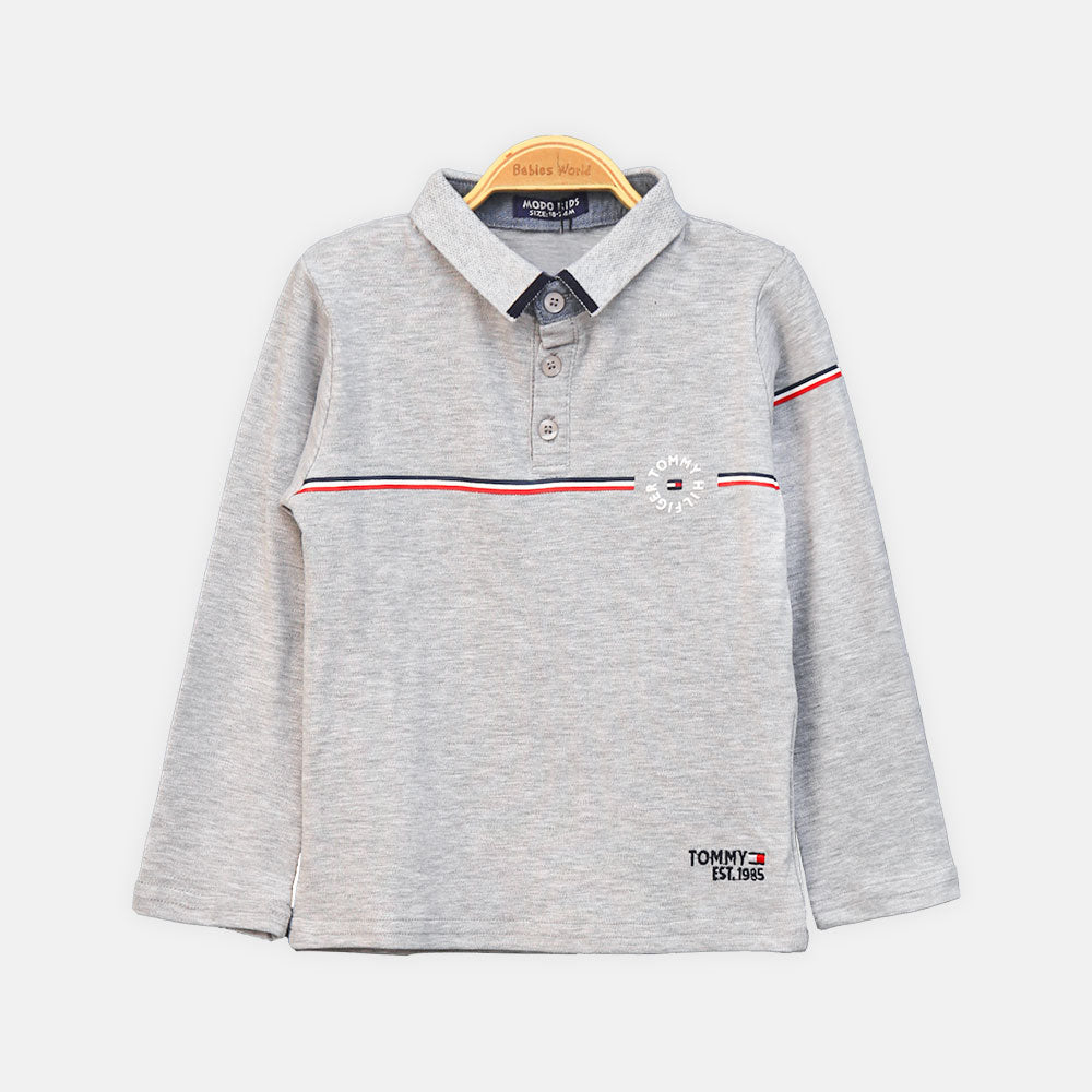 BOY T-SHIRT GREY TOMMY HILFIGER