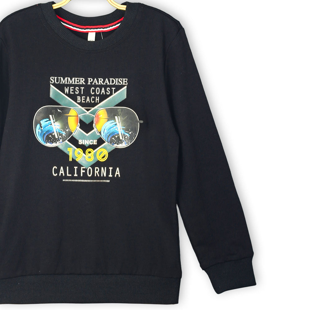 BOY T-SHIRT BLACK SUMMER PARADISE