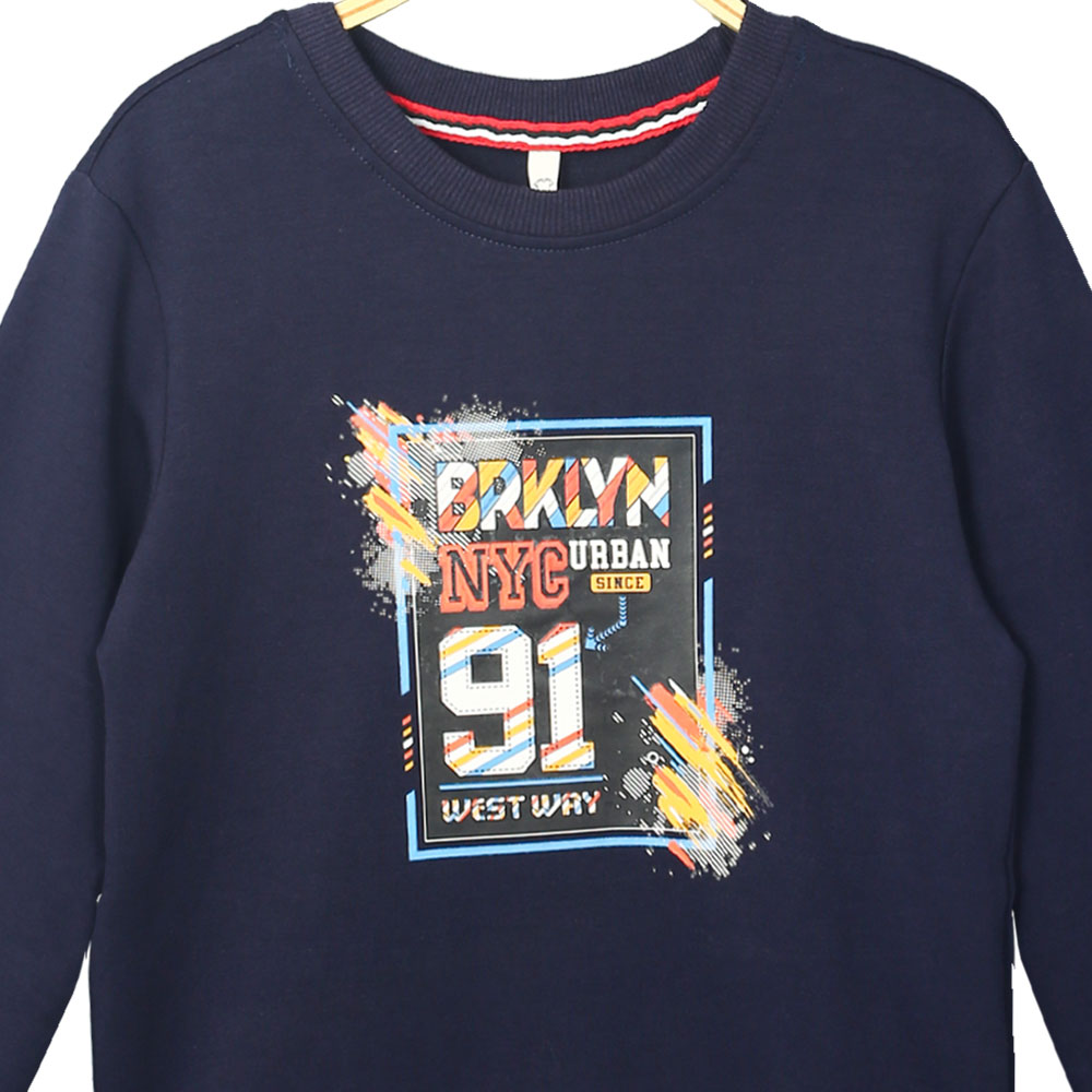 BOY T-SHIRT NAVY NYC URBAN