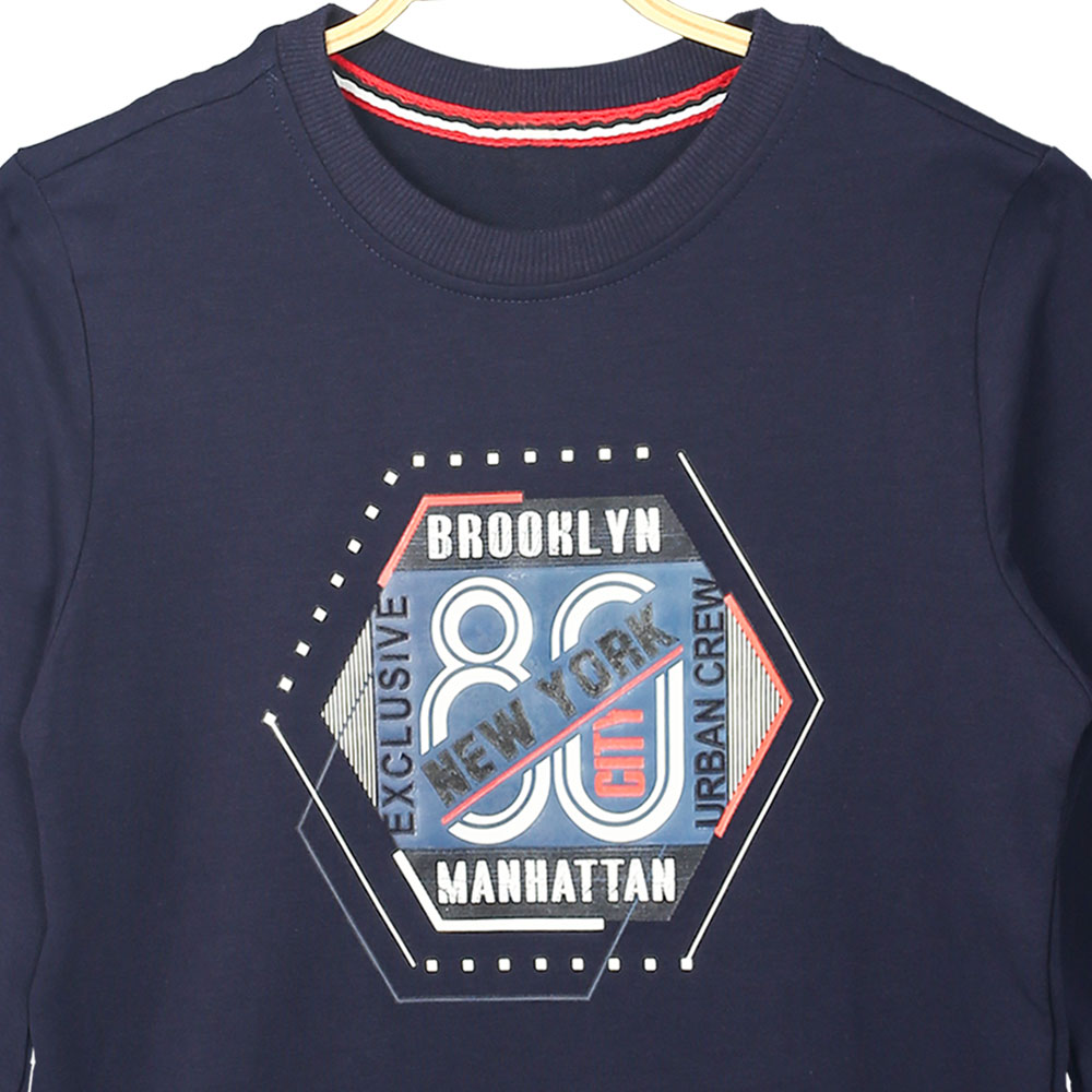 BOY T-SHIRT NAVY NEW YORK CITY