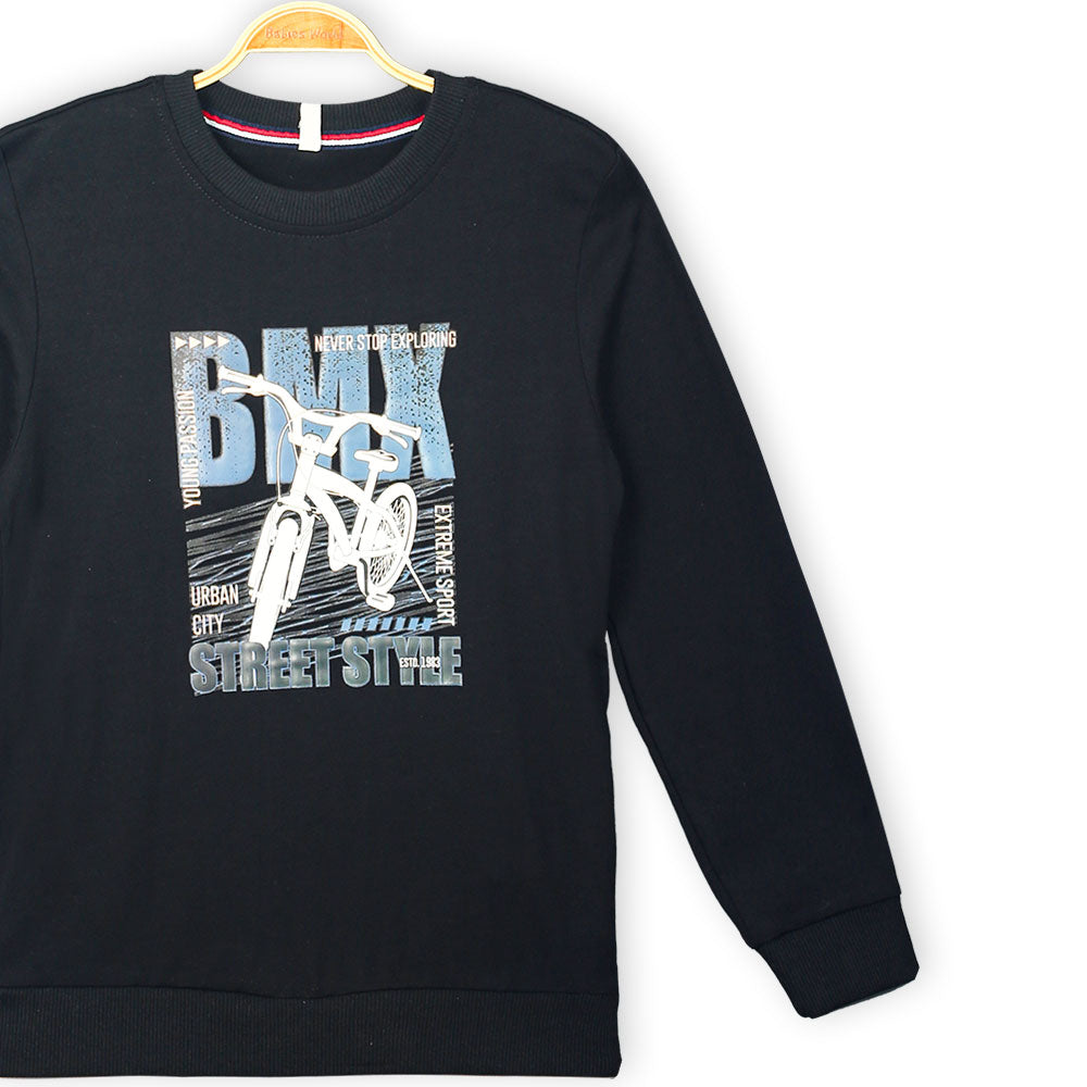 BOY T-SHIRT BLACK STREET STYLE